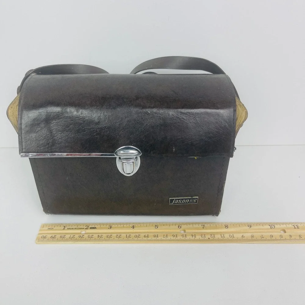 Jason Binoculars Statesman 7x35 Model 138 Brown Extra Wide Angle UVC Good
